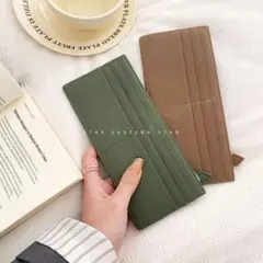 超薄 長財布 本革 RFID レディース 薄型 財布 お札入れ 小銭入れ付き