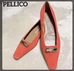 37 PELLICO ミュール サンダル ブラウン フラット ぺたんこ レザー