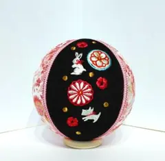 手鞠 494 刺繍 桔梗 秋の七草 - メルカリ