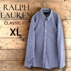 ラルフローレン シャツ ギンガムチェック XL 大きいサイズ　美品
