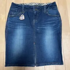 バーバリーブルーレーベル　デニムスカート　M