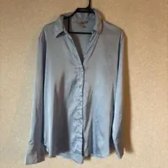 H&M ライトブルー 長袖シャツ Mサイズ
