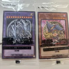 ハイチュウ 遊戯王カード 青眼の究極龍&ブラックマジシャンガール 2枚セット