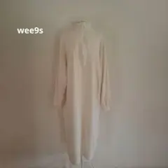 ハーフジップ ロングワンピース