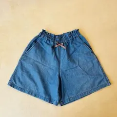 デニム　ショートパンツ　ハーフパンツ　水色　150 ブランシェス
