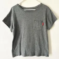 C-SEVENTEEN ポケット付き 半袖Tシャツ グレー Mサイズのサムネイル