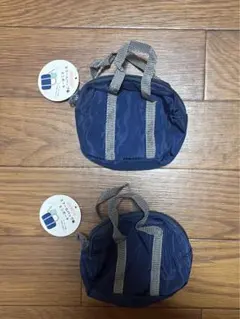 ミニスクールバック型 ポーチ　スクールバックポーチ　ネイビー　2個セット　新品