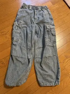 GU カーゴパンツ S デニムグレーメンズ