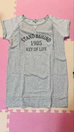 ElfinDoll M グレー Tシャツドレス 授乳服