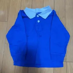H&M 長袖　ポロシャツ　2T 90サイズ　ブルー