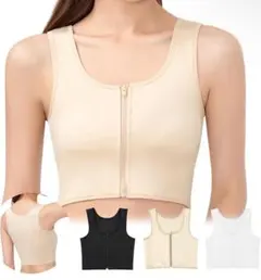 【新品】APIKIE ナベシャツ 胸つぶし ブラ Lサイズ ベージュ