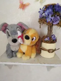 ディズニー わんわん物語 トランプ レディ 磁石 くっつき ぬいぐるみ