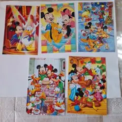 ミッキーマウスポストカード5枚セット