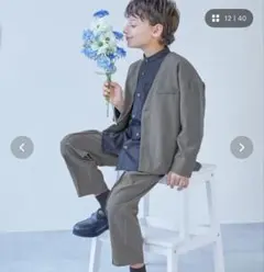 デビロック　ノーカラージャケット　セットアップ　スーツセット 100cm~