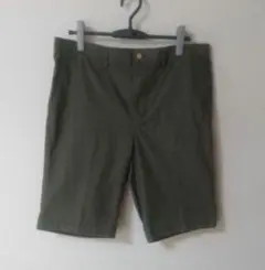 【美品】大きいサイズ/ハッシュパピー ハーフパンツ LLグリーン/ウエストゴムのサムネイル