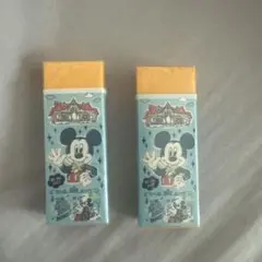 ミッキーマウス 消しゴム 2個セット