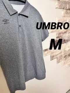 UMBRO アンブロ シャツ 半袖 グレー ボタン Mサイズのサムネイル