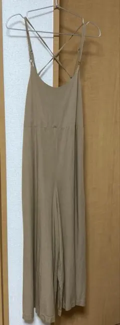 最終価格グローバルワーク　ベージュ サロペット