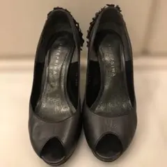 ANTEPRIMA ブラック オープントゥ ハイヒール