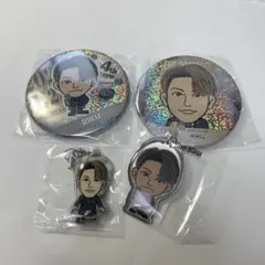 RIKU 4周年アニバ　75mm缶バッチ＋メタルキーホルダー＋クリーナー　セット