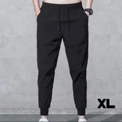ジョガーパンツ スウェット ルームウェア ジム トレーニング ブラック XL