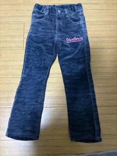 【HYSTERIC MINI】コーデュロイパンツ 120cm 長ズボン　ブルー紺