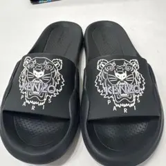 値下げ◯KENZO タイガーロゴ ブラックサンダルのサムネイル