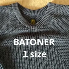 BATONER　バトナーシグネチャー　クルーネック　ニット １size