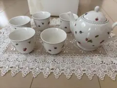 신품 미사용 希少 NARUMI チャイナ ポット付茶器セット