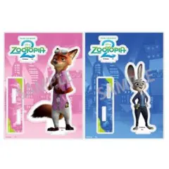 ディズニー ズートピア2 ニック・ワイルド アクリルスタンド ジュディ・ホップス