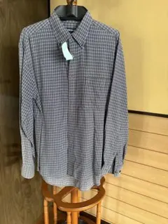 90s 紺タグ OLD UNIQLO チェックシャツ Mサイズ