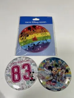 東京ディズニーリゾート 缶バッジ 3個セット
