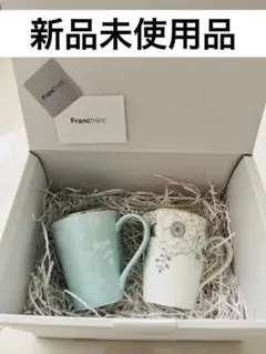Francfranc マグカップ 2個セット　ギフトボックス　アネモネ