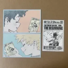 ヒロアカ 原画展 入場特典 タブロイド風ステッカー メモリアルコレクション