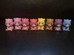 8個セット ケアベア ピンク パープル ブルー ソフビ Care Bears