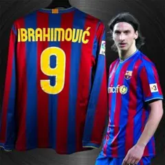 イブラヒモビッチ　バルセロナ　9番 サッカーユニフォーム　長袖 バルセロナ/09-10/H #9 イブラヒモビッチ 長袖 - USEDサッカー