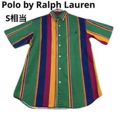 希少　Polo Ralph Lauren マルチストライプ 半袖シャツ　春夏のサムネイル