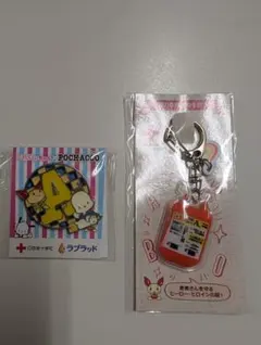 けんけつちゃん×POCHACCO A型ピンバッジ