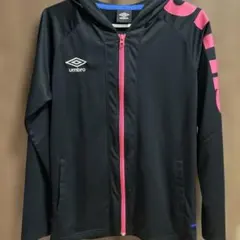 umbro フルジップジャージ ブラック/ピンクのサムネイル