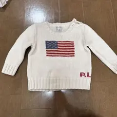 Ralph Lauren 18M アメリカ国旗セーター