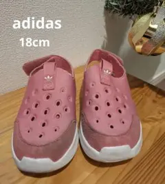adidas ピンク サンダル 18cm