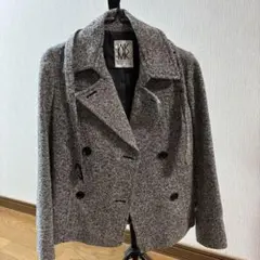 グレー系 ダブルブレスト テーラードジャケット