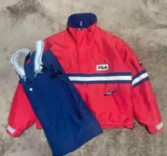 く*こ様 FILA スキー　スノーボードウェア　上下セット　ハーフジップ