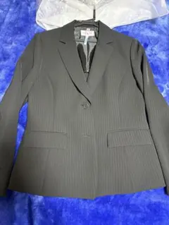 ブラック ストライプ(目立たない)ジャケット 3点セット13号
