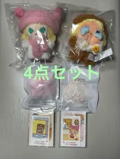POPMART Fluffy&cozy ぬいぐるみ＆マグネット 4点セット