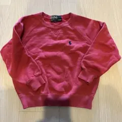 POLO ラルフローレン　長袖　トレーナー　赤　100cm
