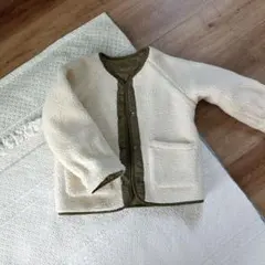 リバーシブル　ボアジャケット　キッズ　120cmほど