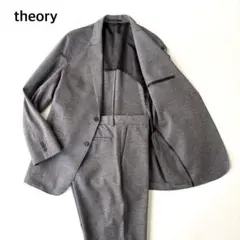 美品 セオリー CLINTON セットアップスーツ ストレッチ グレー M/S