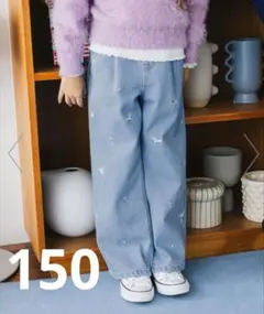 グローバルワーク あったかGOODデニムワイド