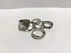 メンズ シルバー リング 指輪 アクセサリー セットのサムネイル